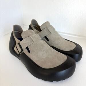 Birkenstock Reykjavik Loafer Taupe Nubuck Soft Footbed EU 45 US 12 NWOB